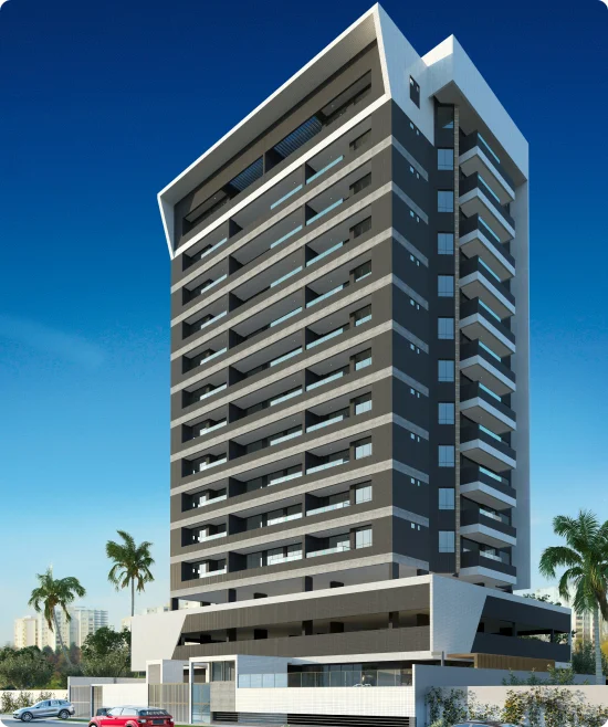 Fachada do Edifício Bricks Residence em Maceió
